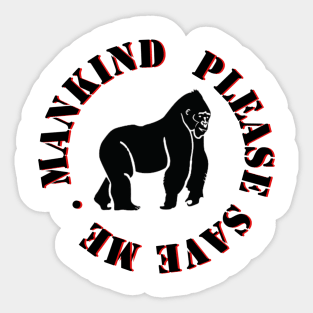 Gorilla Rescue Sticker